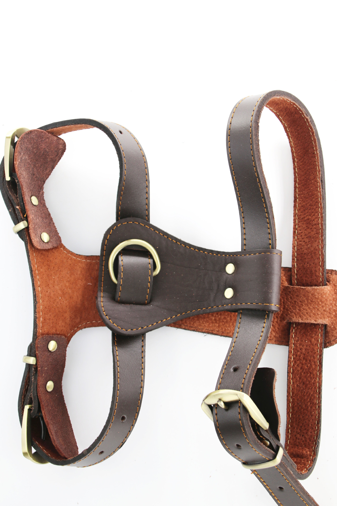 Dog Leather Chest Strap Cowhide Pet's Chest-Back Medium Large Dog Hand Holding Rope Golden Retriever/German Shepherd Factory Direct Sales Strap Dog Leather Chest Strap Cowhide Pet's Chest-Back Medium Large Dog Hand Holding Rope Golden Retriever/German Shepherd Factory Direct Sales Strap
