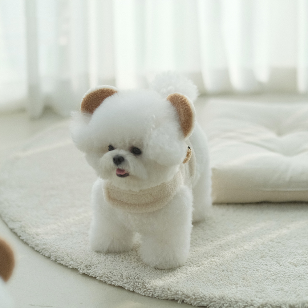 Spot Ins Korean Bear Stand Ear Cap Chest Back Pet Dog Bichon Maltese Small Dog Hand Holding Rope Spot Ins Korean Bear Stand Ear Cap Chest Back Pet Dog Bichon Maltese Small Dog Hand Holding Rope