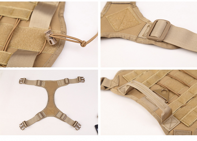 Tactical Dog Clothes Pet Vest Big Dog Clothes Clothes Outdoor Camouflage Dog Vest Nylon Waterproof Chest Back Training Vest K9 Tactical Dog Clothes Pet Vest Big Dog Clothes Clothes Outdoor Camouflage Dog Vest Nylon Waterproof Chest Back Training Vest K9