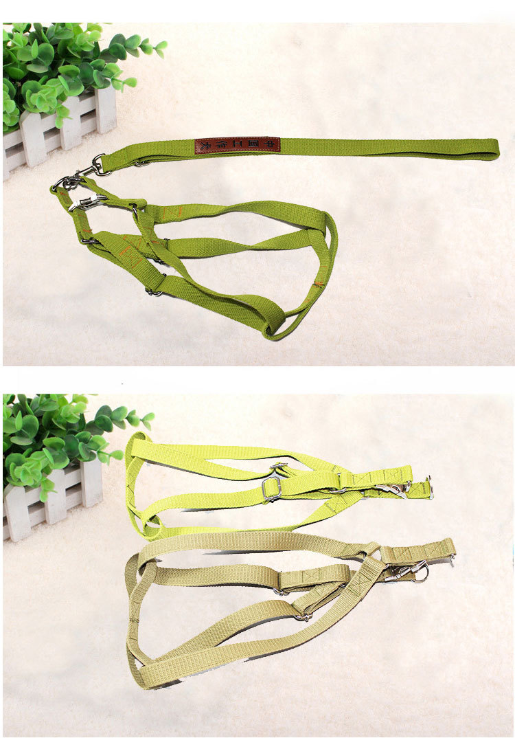 Processing Custom Pet Medium Large Dog Working Dog Traction Belt Dog Dog Leash Metal Buckle Chest Back Dog Leash Processing Custom Pet Medium Large Dog Working Dog Traction Belt Dog Dog Leash Metal Buckle Chest Back Dog Leash