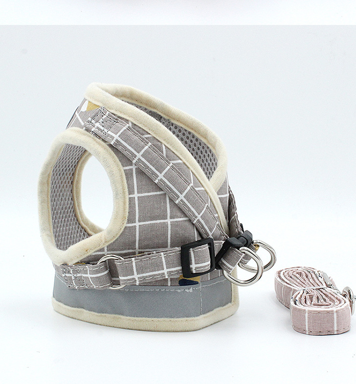 Pet Leash Vest-Style Dog Breast Strap Small and Medium-Sized Dogs Leash Cat Chest Back Currently Available Wholesale Pet Leash Vest-Style Dog Breast Strap Small and Medium-Sized Dogs Leash Cat Chest Back Currently Available Wholesale
