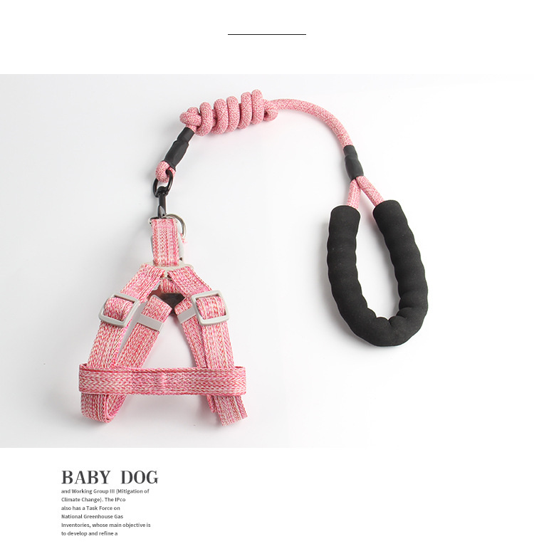 Hot Selling Pet Leash Dog Breast Strap Small and MediumSized Dogs round Rope Chest Back Traction Supplies Whole Hot Selling Pet Leash Dog Breast Strap Small and MediumSized Dogs round Rope Chest Back Traction Supplies Whole