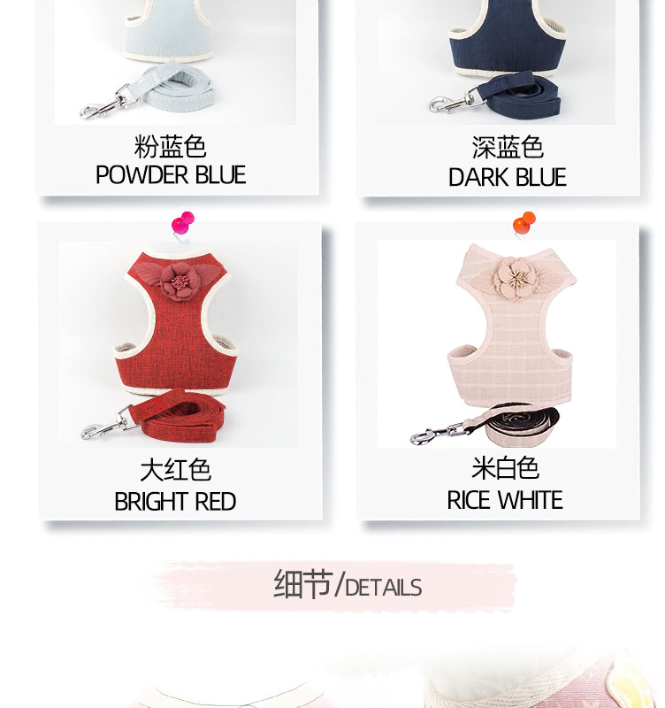 Factory Wholesale Pet Hand Holding Rope Vest Pet Traction Belt Dog Breast Strap Dress Chest Back Dog Supplies Factory Wholesale Pet Hand Holding Rope Vest Pet Traction Belt Dog Breast Strap Dress Chest Back Dog Supplies
