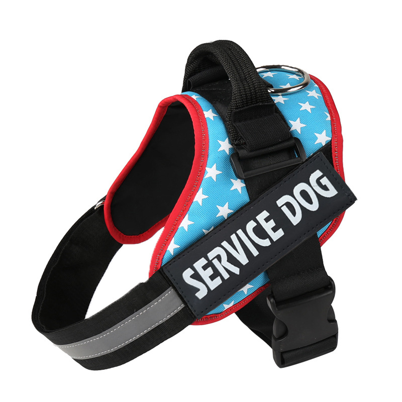 Service Dog Pet Supplies Explosion-Proof Medium Large Dog Chest Back Dog Supplies Traction Rope Factory Direct Sales Service Dog Pet Supplies Explosion-Proof Medium Large Dog Chest Back Dog Supplies Traction Rope Factory Direct Sales