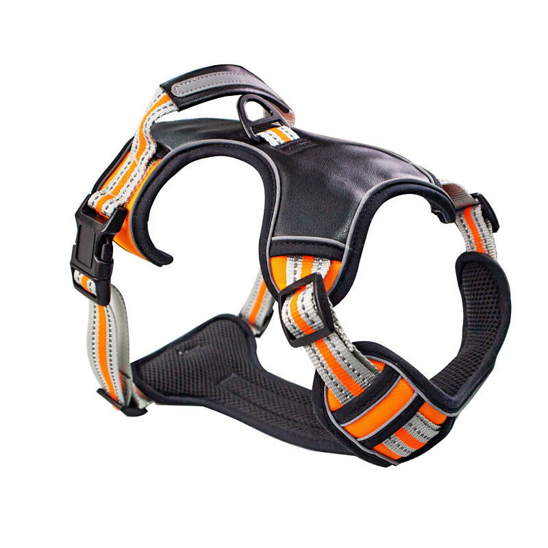 Factory Direct Supply New Reflective Comfortable Dog Breast Strap Cross-Border Amazon Hot Selling Vest Pet's Chest-Back Factory Direct Supply New Reflective Comfortable Dog Breast Strap Cross-Border Amazon Hot Selling Vest Pet's Chest-Back
