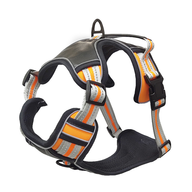 Factory Direct Supply New Reflective Comfortable Dog Breast Strap Cross-Border Amazon Hot Selling Vest Pet's Chest-Back Factory Direct Supply New Reflective Comfortable Dog Breast Strap Cross-Border Amazon Hot Selling Vest Pet's Chest-Back