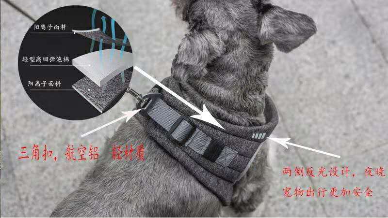 Amazon pet dog leash vest type dog leash dog chest back leash clothing Amazon pet dog leash vest type dog leash dog chest back leash clothing