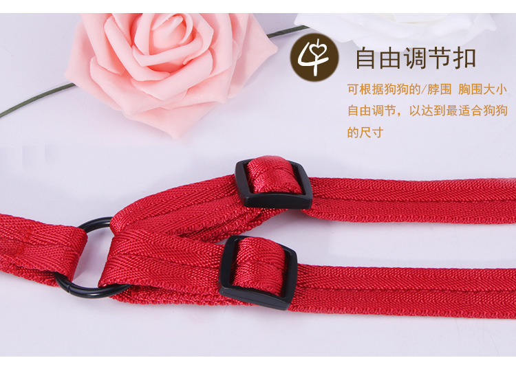 Manufacturer direct selling pet chest back - band traction rope nylon handle round rope climbing chest back cover Manufacturer direct selling pet chest back - band traction rope nylon handle round rope climbing chest back cover