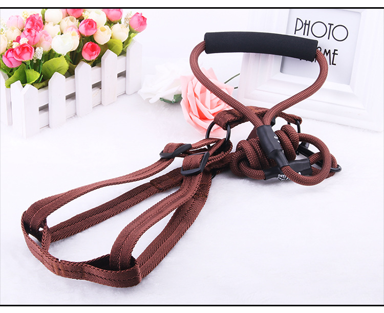 Manufacturer direct selling pet chest back - band traction rope nylon handle round rope climbing chest back cover Manufacturer direct selling pet chest back - band traction rope nylon handle round rope climbing chest back cover