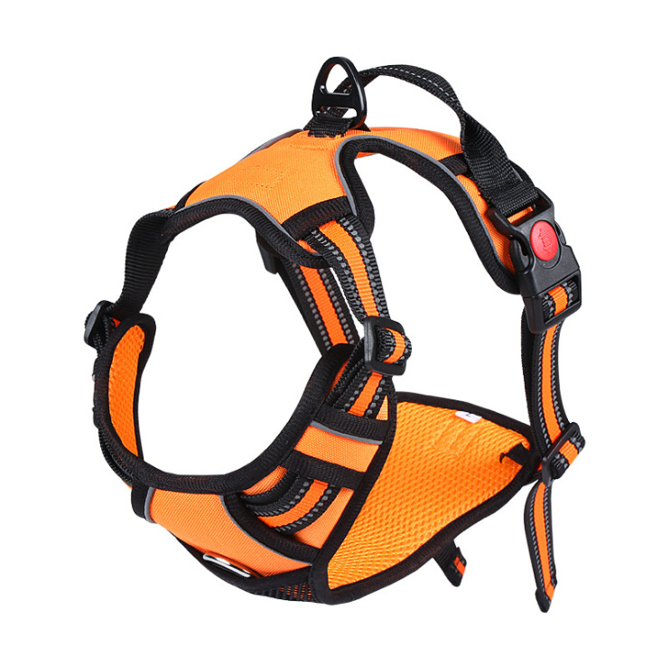 Hot Sale Dog Breast Strap Explosion-Proof Pet Hand Holding Rope Dog Vest Reflective Pet&#039;s Chest-Back Factory Direct Sales