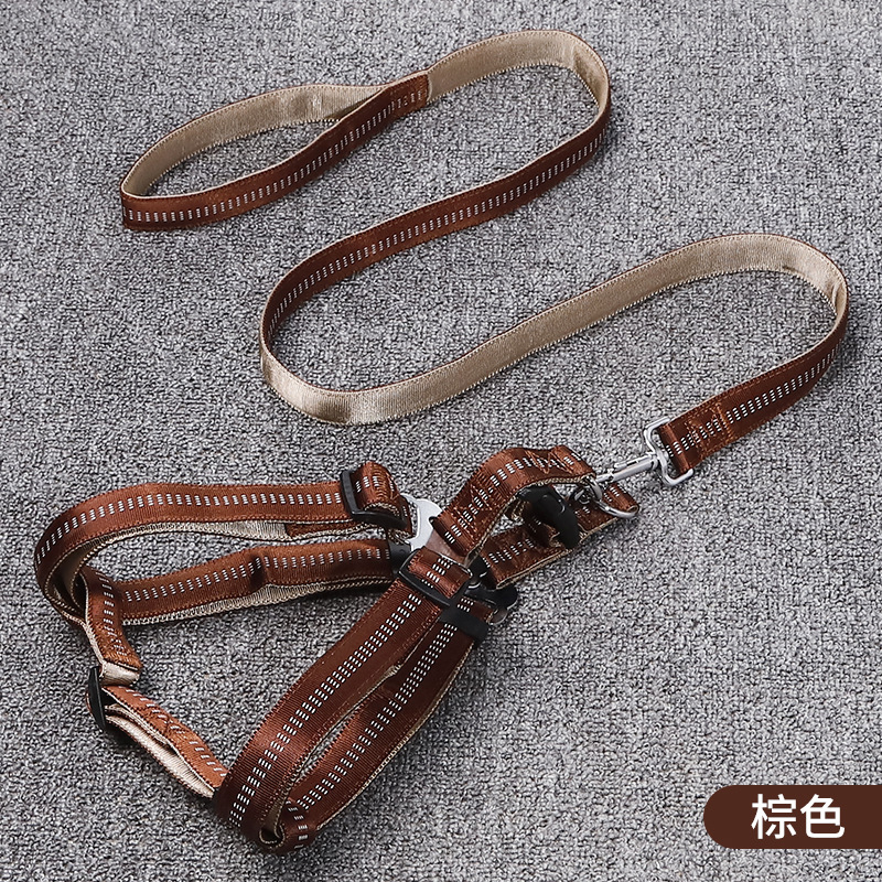 1688 Good Goods Recommended Guangdong Youlaishi Golden Panda Foam Pet Traction Belt H Type Pet's Chest-Back Type Hand Holding Rope 1688 Good Goods Recommended Guangdong Youlaishi Golden Panda Foam Pet Traction Belt H Type Pet's Chest-Back Type Hand Holding Rope