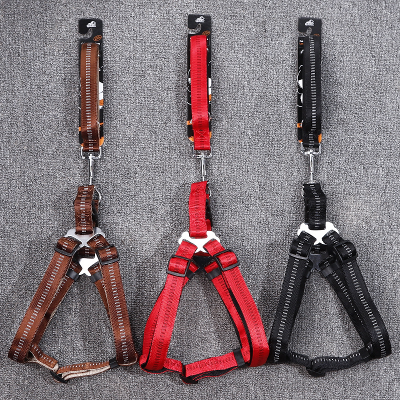 1688 Good Goods Recommended Guangdong Youlaishi Golden Panda Foam Pet Traction Belt H Type Pet's Chest-Back Type Hand Holding Rope 1688 Good Goods Recommended Guangdong Youlaishi Golden Panda Foam Pet Traction Belt H Type Pet's Chest-Back Type Hand Holding Rope