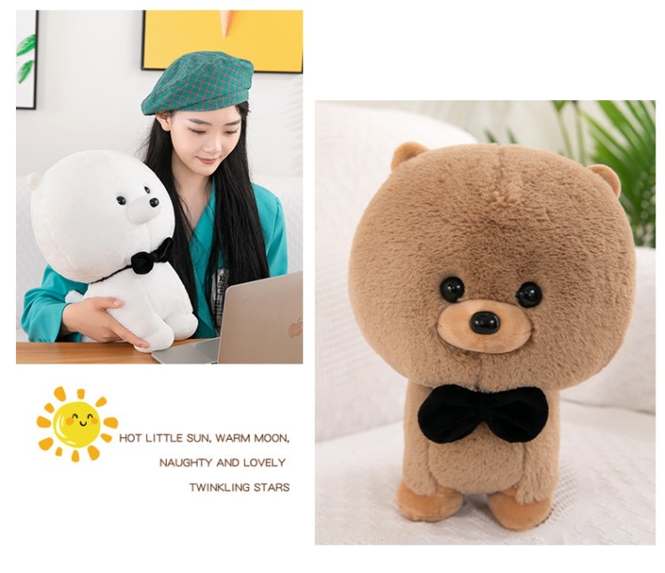 Rabbit Fur Dog Plush Toy than Bear Baby Rabbit Fur Puppy Doll Bow Tie Dog Children's Ragdoll Cross-Border Wholesale Rabbit Fur Dog Plush Toy than Bear Baby Rabbit Fur Puppy Doll Bow Tie Dog Children's Ragdoll Cross-Border Wholesale