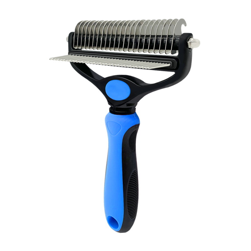 Pet Supplies New Two-in-One Knot Opening Cleaning Hair Removal Dual-Use Cat Combing Short Hair Longhair Dog Grooming Brush Brush