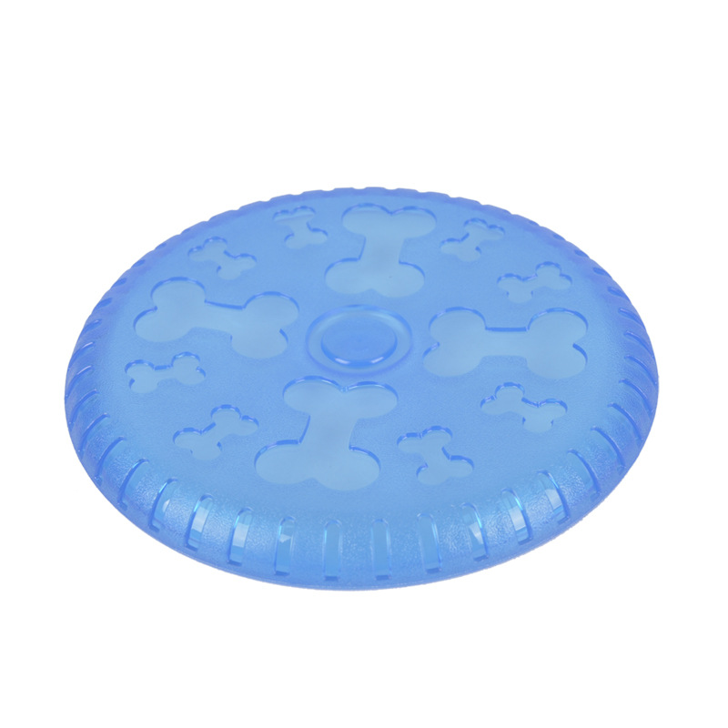 TPR rubber toy for dogs and cats high quality frisbee pet grooming toy