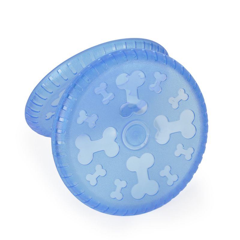 TPR rubber toy for dogs and cats high quality frisbee pet grooming toy