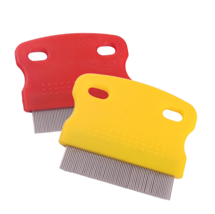 Pet Stainless Steel Comb Dense Tooth Comb Flea Comb Dog Grooming Brush Cat Comb Comb Pet Dense Tooth Comb