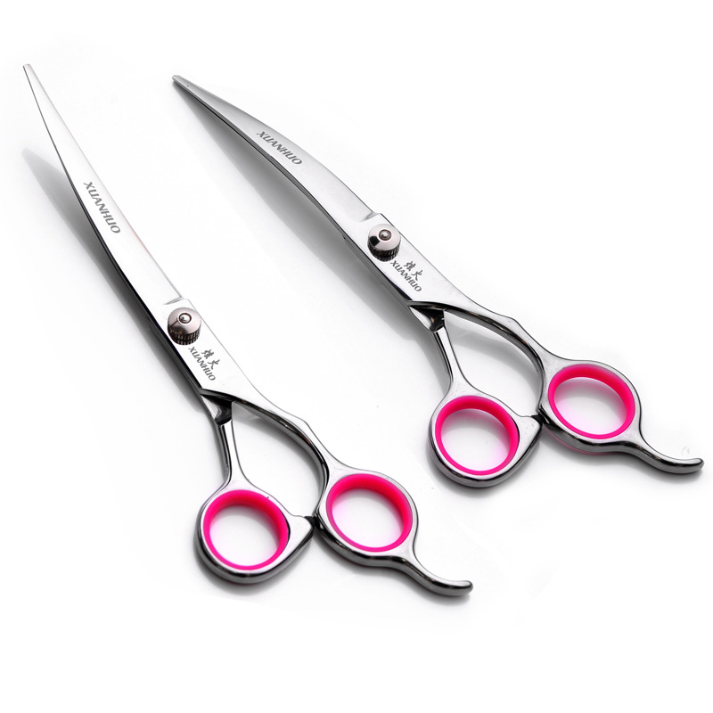 Trimming Hair Pet Scissors Straight Snips 7-Inch Scissors Bend down and Tilt up Scissors Pet Grooming Pet Scissors