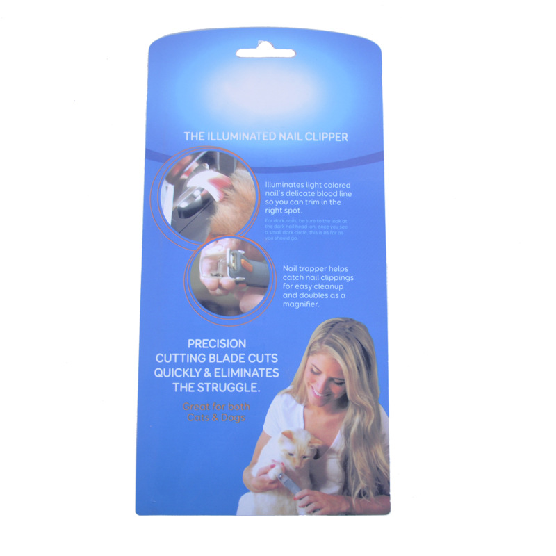 New light pet nail clippers cat and dog nail clippers small and large pet nail pet grooming products New light pet nail clippers cat and dog nail clippers small and large pet nail pet grooming products