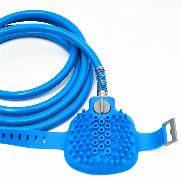 Pet Shower Brush Dog Shower Bath Device Nozzle Brush Dog Cleaning Daily Necessities Silicone Massage Shower
