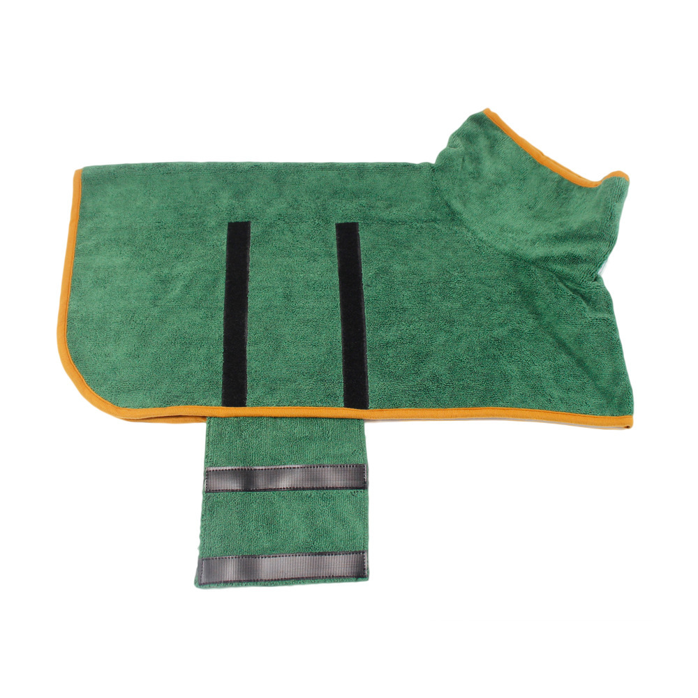 Dog Absorbent Bathrobe Microfiber Pet Bathrobe Clothes Dog Bath Towel Strong Water-Absorbing Bath Quick Drying Clothes Wholesale