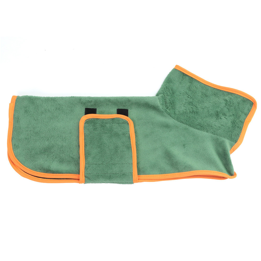 Dog Absorbent Bathrobe Microfiber Pet Bathrobe Clothes Dog Bath Towel Strong Water-Absorbing Bath Quick Drying Clothes Wholesale