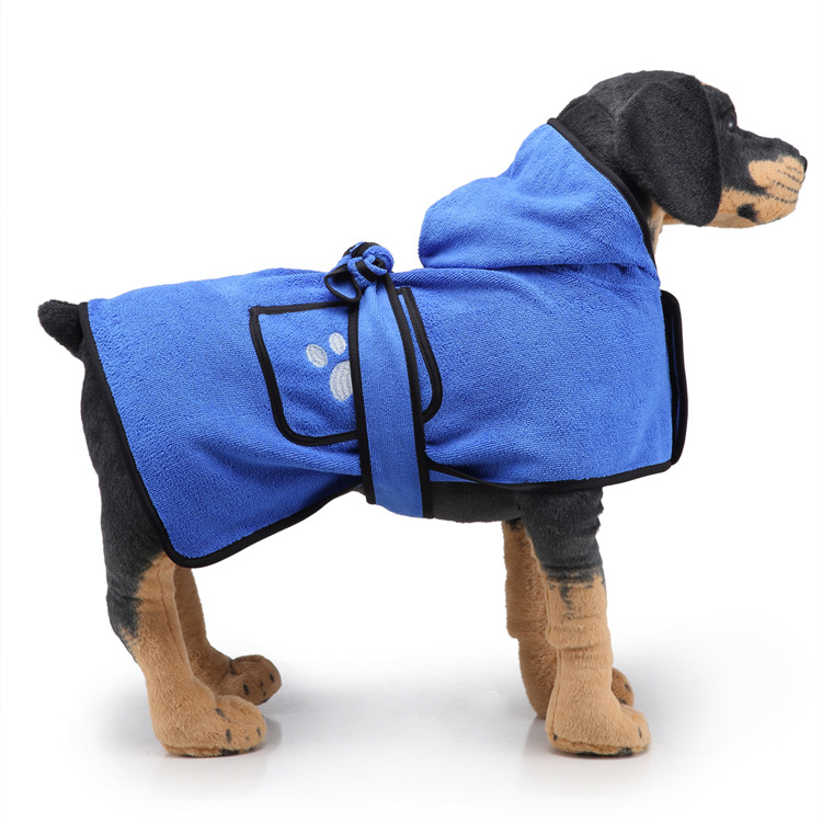 Amazon Hot Strong Absorbent Dog Towel Cat Shower Bath Towel Bathrobe Blanket Dual-Purpose Pet Supplies