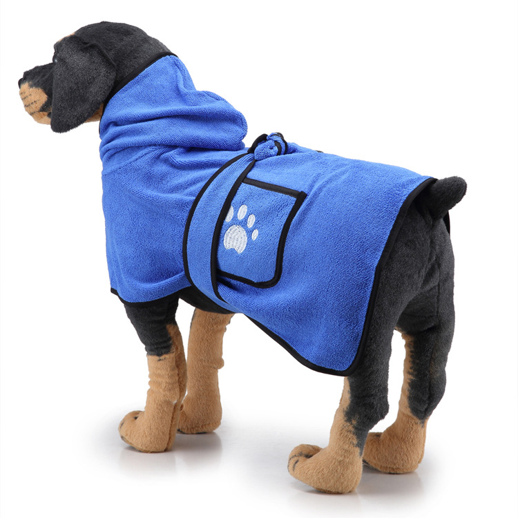 Amazon Hot Strong Absorbent Dog Towel Cat Shower Bath Towel Bathrobe Blanket Dual-Purpose Pet Supplies