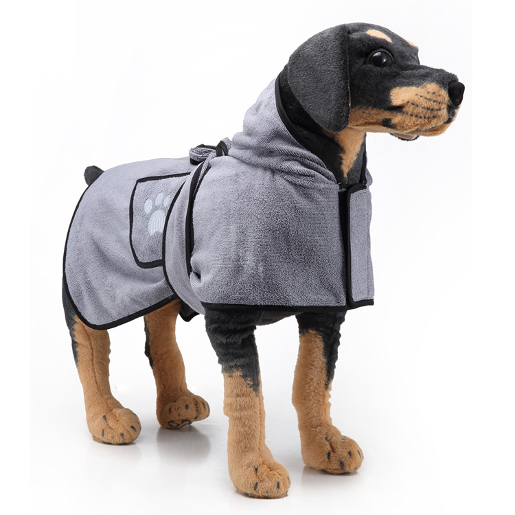 Amazon Hot Strong Absorbent Dog Towel Cat Shower Bath Towel Bathrobe Blanket Dual-Purpose Pet Supplies