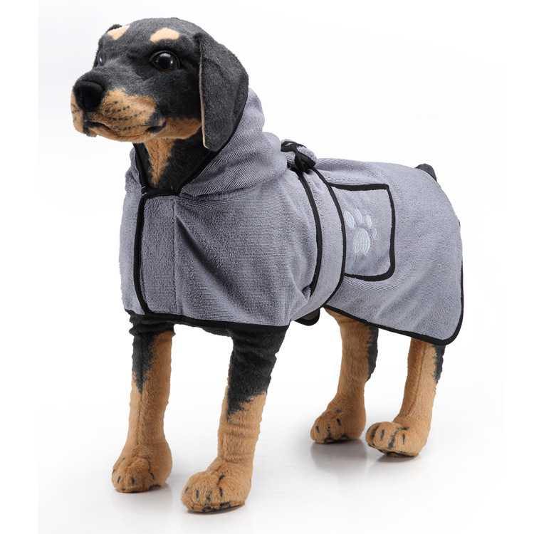 Amazon Hot Strong Absorbent Dog Towel Cat Shower Bath Towel Bathrobe Blanket Dual-Purpose Pet Supplies