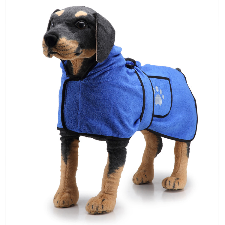 Amazon Hot Strong Absorbent Dog Towel Cat Shower Bath Towel Bathrobe Blanket Dual-Purpose Pet Supplies