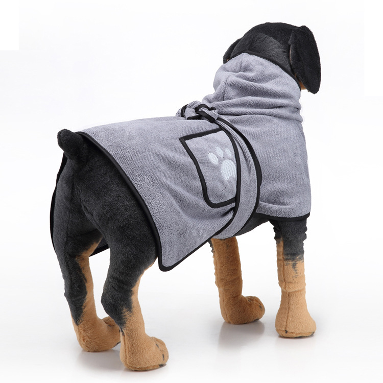 Amazon Hot Strong Absorbent Dog Towel Cat Shower Bath Towel Bathrobe Blanket Dual-Purpose Pet Supplies