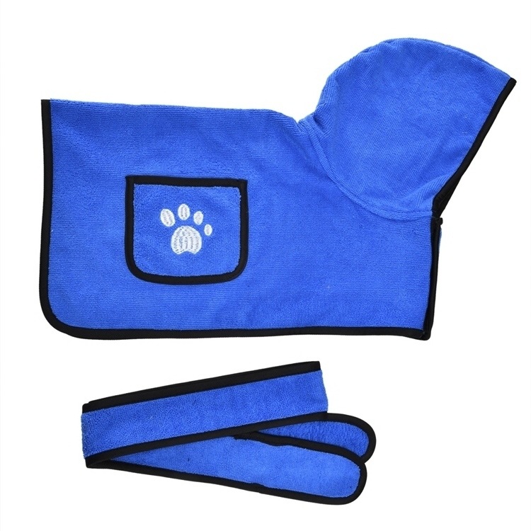 Amazon Hot Strong Absorbent Dog Towel Cat Shower Bath Towel Bathrobe Blanket Dual-Purpose Pet Supplies