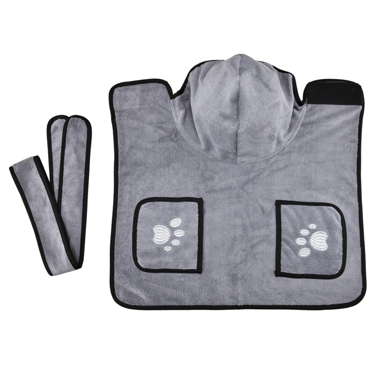Amazon Hot Strong Absorbent Dog Towel Cat Shower Bath Towel Bathrobe Blanket Dual-Purpose Pet Supplies