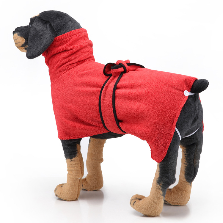 Amazon Hot Strong Absorbent Dog Towel Cat Shower Bath Towel Bathrobe Blanket Dual-Purpose Pet Supplies
