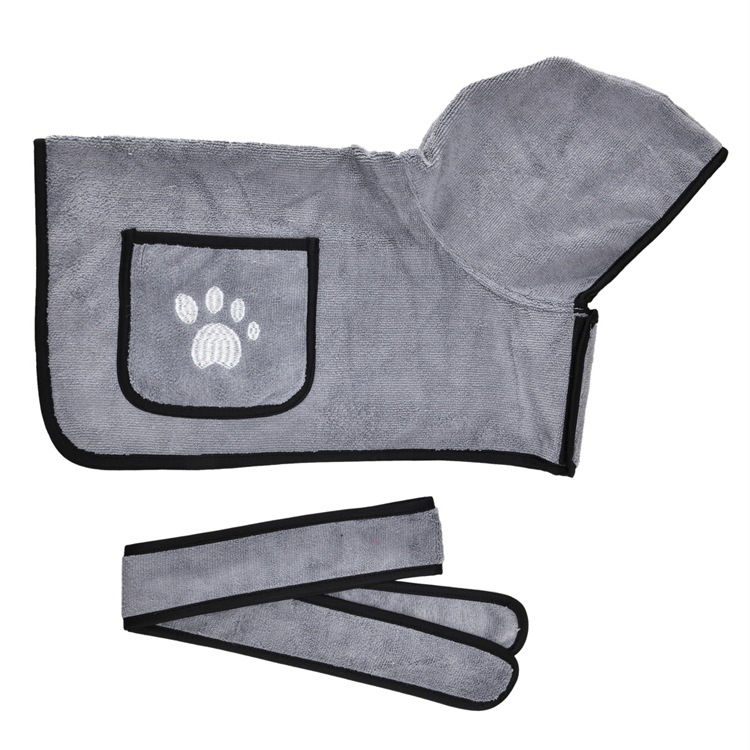 Amazon Hot Strong Absorbent Dog Towel Cat Shower Bath Towel Bathrobe Blanket Dual-Purpose Pet Supplies