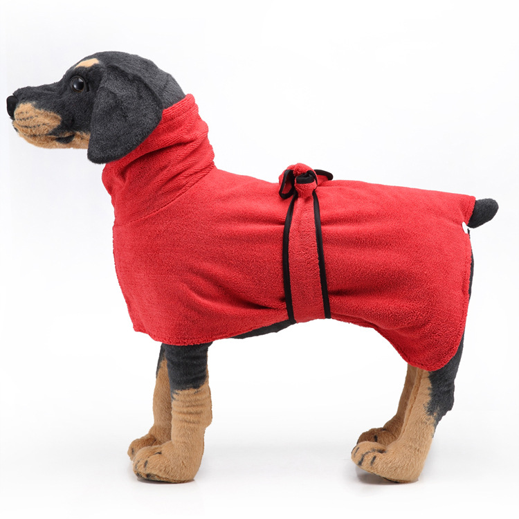 Amazon Hot Strong Absorbent Dog Towel Cat Shower Bath Towel Bathrobe Blanket Dual-Purpose Pet Supplies