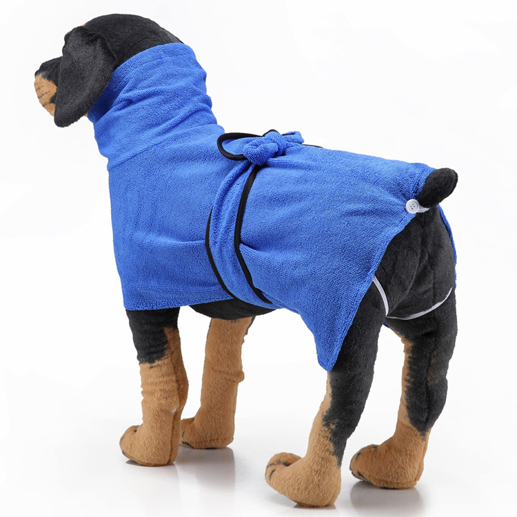 Amazon Hot Strong Absorbent Dog Towel Cat Shower Bath Towel Bathrobe Blanket Dual-Purpose Pet Supplies