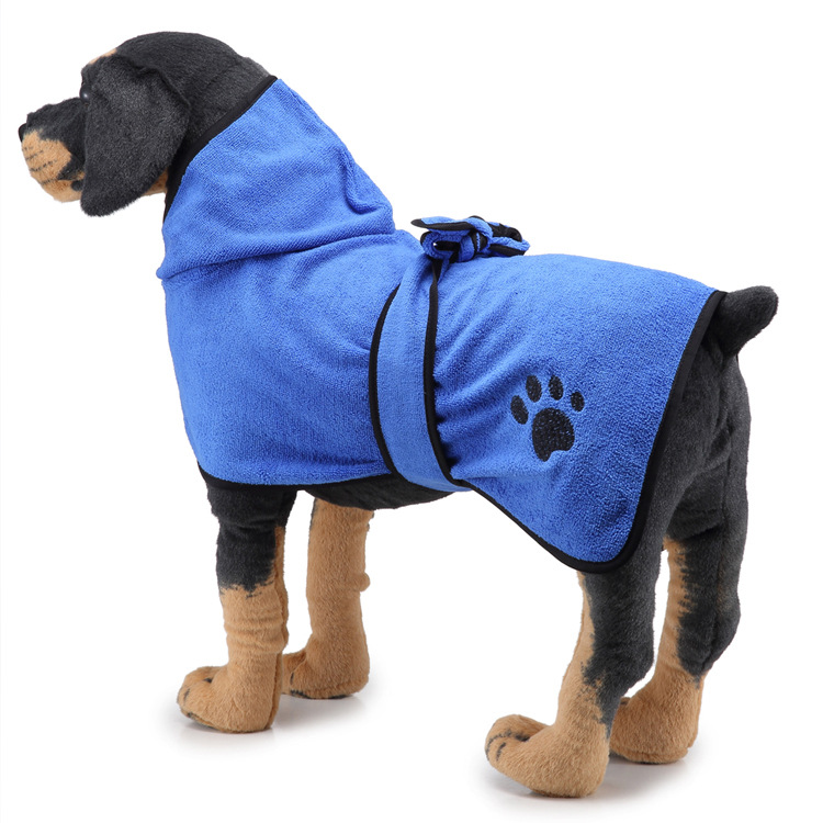 Amazon Hot Strong Absorbent Dog Towel Cat Shower Bath Towel Bathrobe Blanket Dual-Purpose Pet Supplies
