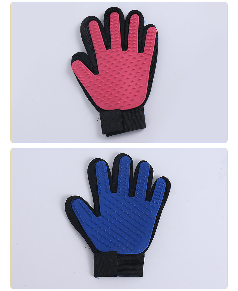 Pet Cleaning Gloves Roll Dogs and Cats Hair Removal Gloves Beauty Hair Removal Gloves Bath Massage Pet Brushing Gloves