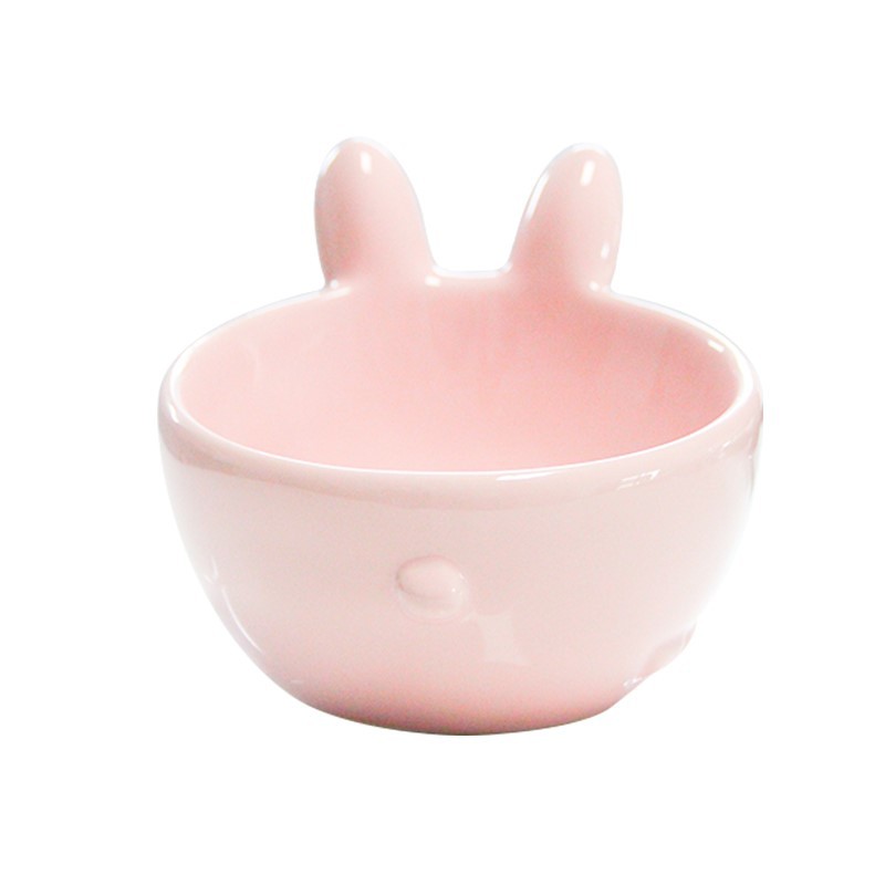 Manufacturer Hot Sale New Animal Series Pet Bowl Cat Food Holder Oblique Mouth Spine Protection Ceramic Cat Bowl