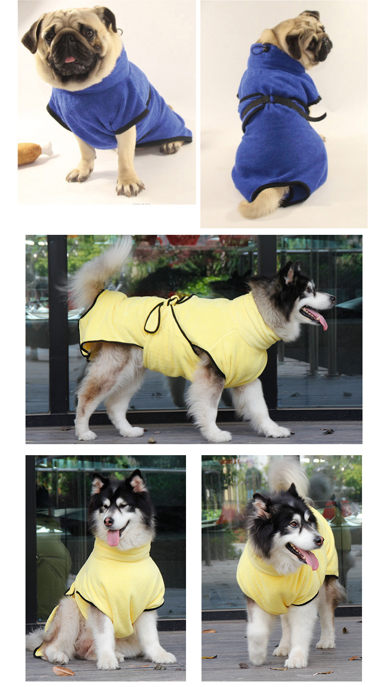 Pet It Amazon Hot Selling Absorbent Pet Bathrobe 365G Microfiber Big Dog Bath Bathrobe Thickening Currently Available