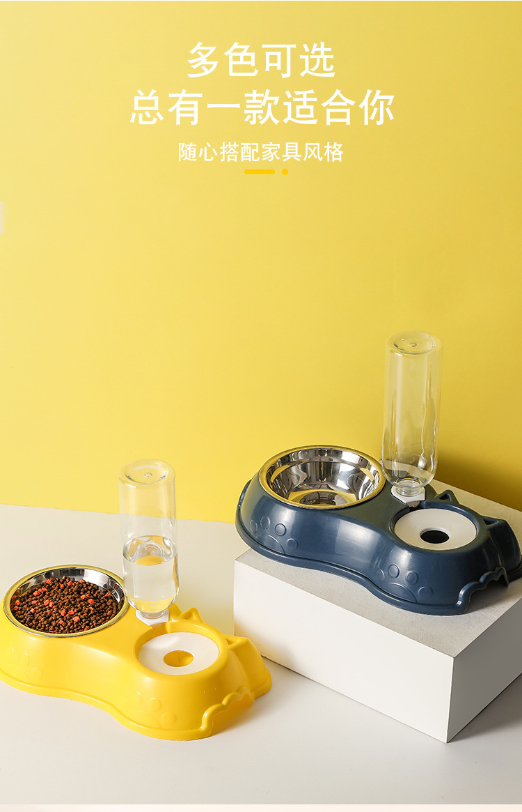 Cross-Border New Arrival Pet Bowl Dog Bowl Plastic Double Bowl Cat Bowl Automatic Drinking Bowl Anti-Tumble Pet Tableware Supplies Cross-Border New Arrival Pet Bowl Dog Bowl Plastic Double Bowl Cat Bowl Automatic Drinking Bowl Anti-Tumble Pet Tableware Supplies