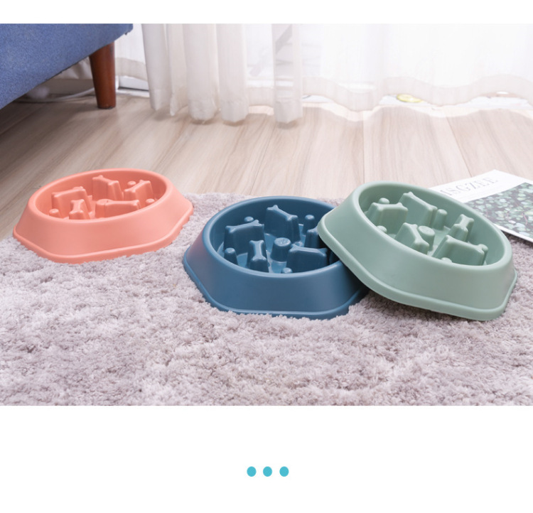 Cross-Border Hot Pet Products Manufacturer Plastic Dog Bowl Pet Anti-Chye Pet Bowl Cat Bowl Bone Slow Feeding Bowl Wholesale Cross-Border Hot Pet Products Manufacturer Plastic Dog Bowl Pet Anti-Chye Pet Bowl Cat Bowl Bone Slow Feeding Bowl Wholesale