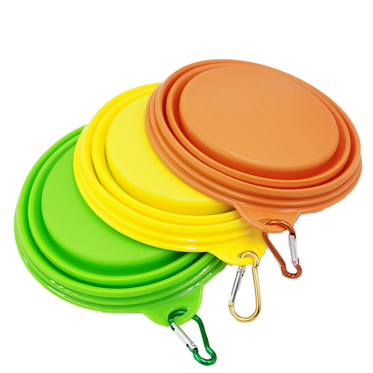 Factory Direct Sales Large TPE Folding Silicone Pet Bowl Dog Bowl Portable Custom Pet Supplies for Drinking outside