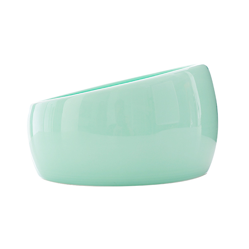 New Bobo Pet Bowl Laid-Back Cat Food Holder Dog Bowl Oblique Non-Slip Large Capacity Ceramic Cat Bowl