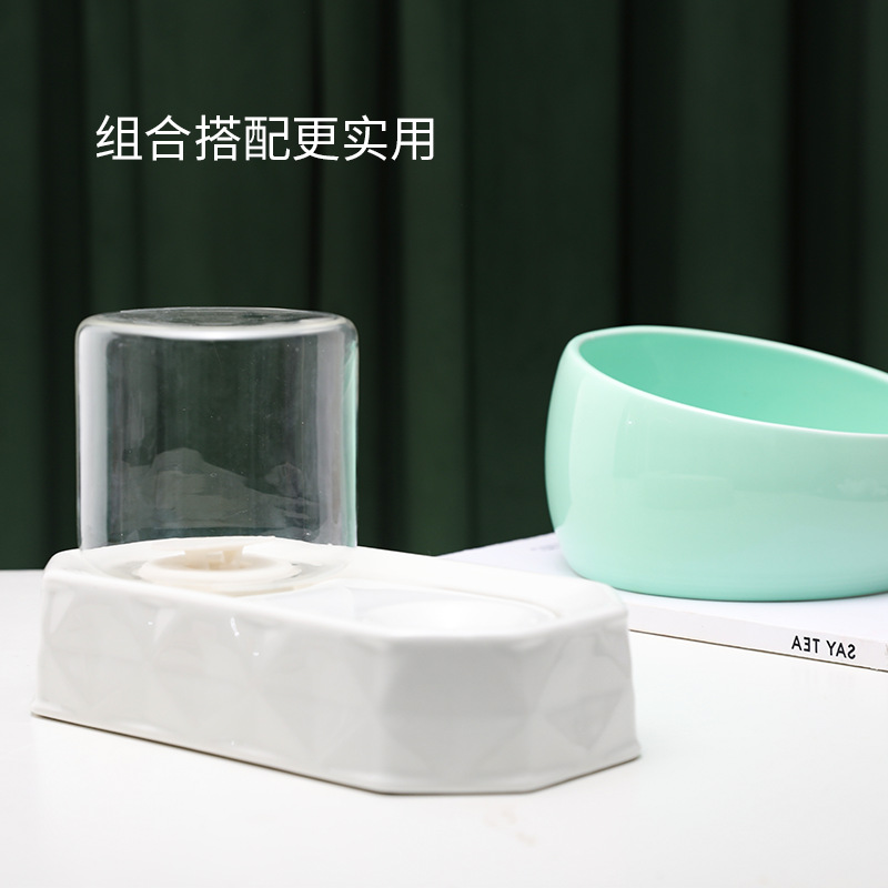 New Bobo Pet Bowl Laid-Back Cat Food Holder Dog Bowl Oblique Non-Slip Large Capacity Ceramic Cat Bowl