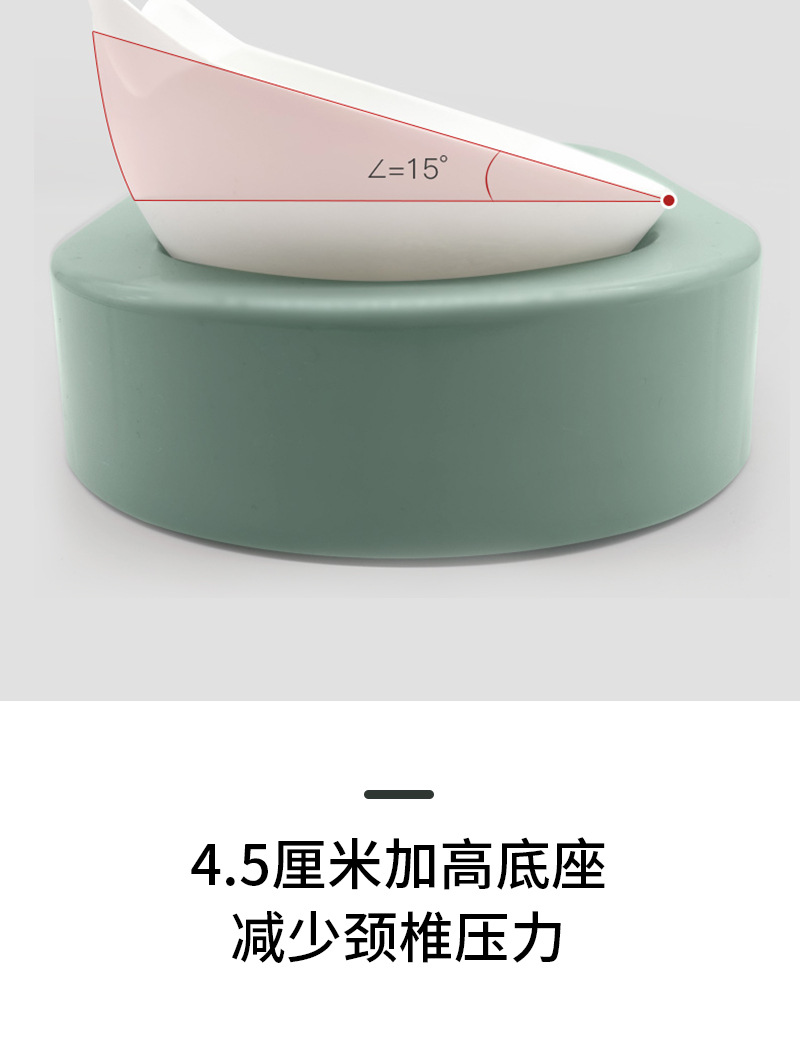 Factory Direct Supply New Pet Drinking Water Feeder Automatic Water Renewal Cat Food Bowl Oblique Mouth Cat Bowl Pet Bowl Spot