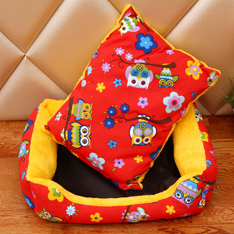 Kennel Pet Bed Four Seasons Small and Medium-Sized Dogs Cotton Pet Nest VIP Golden Retriever Teddy Doghouse Pet Supplies Nest