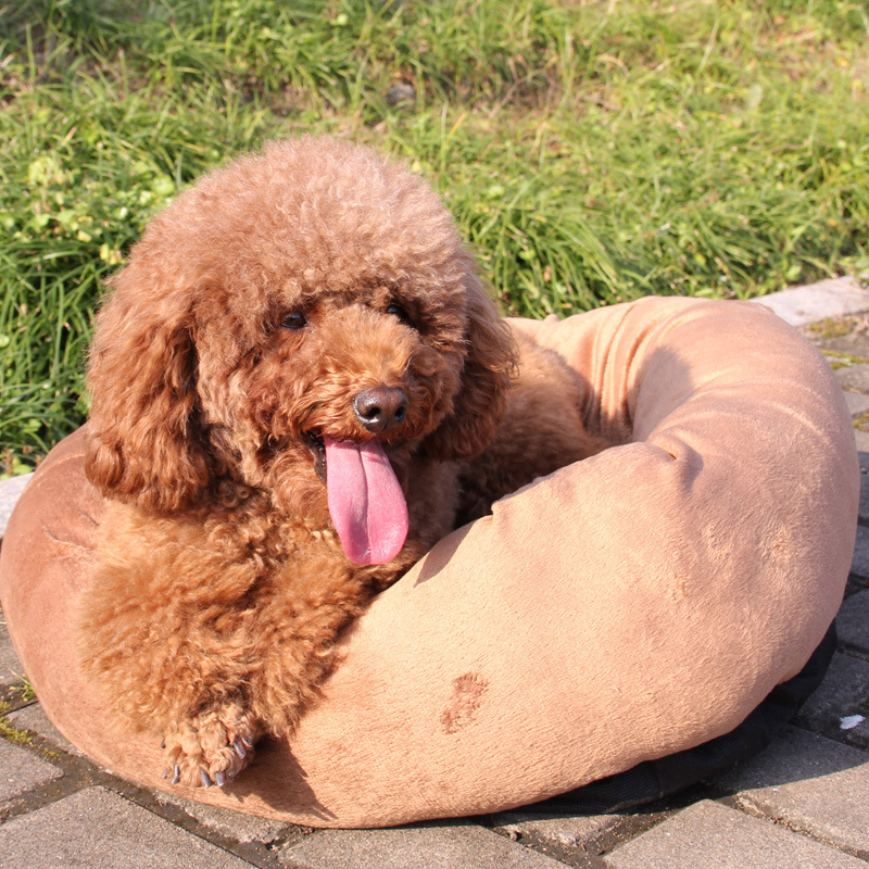 Kennel VIP Bichon Coral Velvet Cotton Pet Nest Mat Detachable Teddy Doghouse in Dogs and Cats Are Bichon Soft Bed Cotton Pet Nest